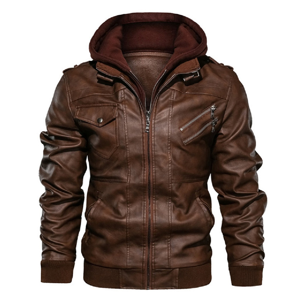 KB Neue männer Leder Jacken Herbst Casual Motorrad PU Jacke Biker Leder Mäntel Marke Kleidung EU Größe SA722