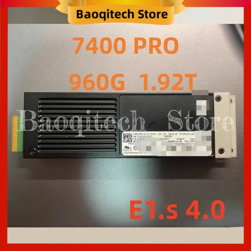 Nuevo para Micron SSD 7400 PRO 1,92 T 960G E1.s NVMe PCLe4.0X4 servidor empresarial unidad de estado sólido 32X111X5.9