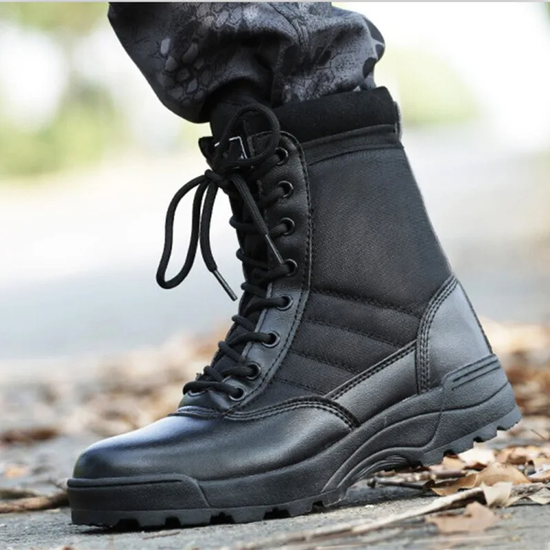 Botas de caminhada masculinas ao ar livre preto alta superior botas de deserto unisex plataforma tornozelo bota confortável resistente ao desgaste botas de trabalho novo