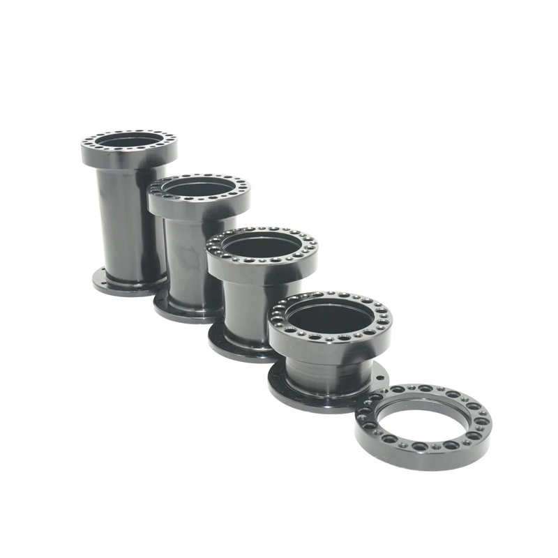 Espaçador universal do cubo do volante 13mm 51mm 76mm 101mm 128mm kit chefe do cubo do volante adaptador espaçador preto