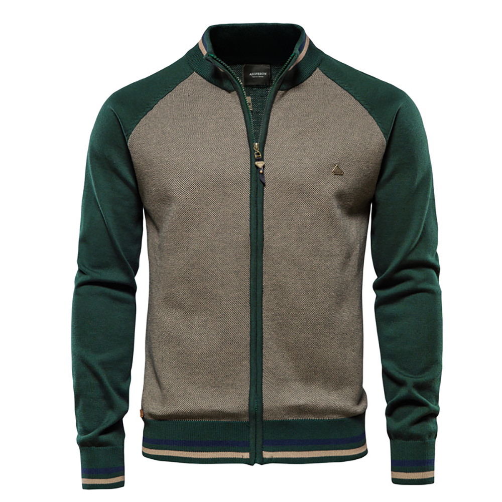 AIOPESON Emendado Cardigan Homens Streetwear Casual Suéter de Algodão de Alta Qualidade Homens Inverno Marca de Moda Cardigans para Homens