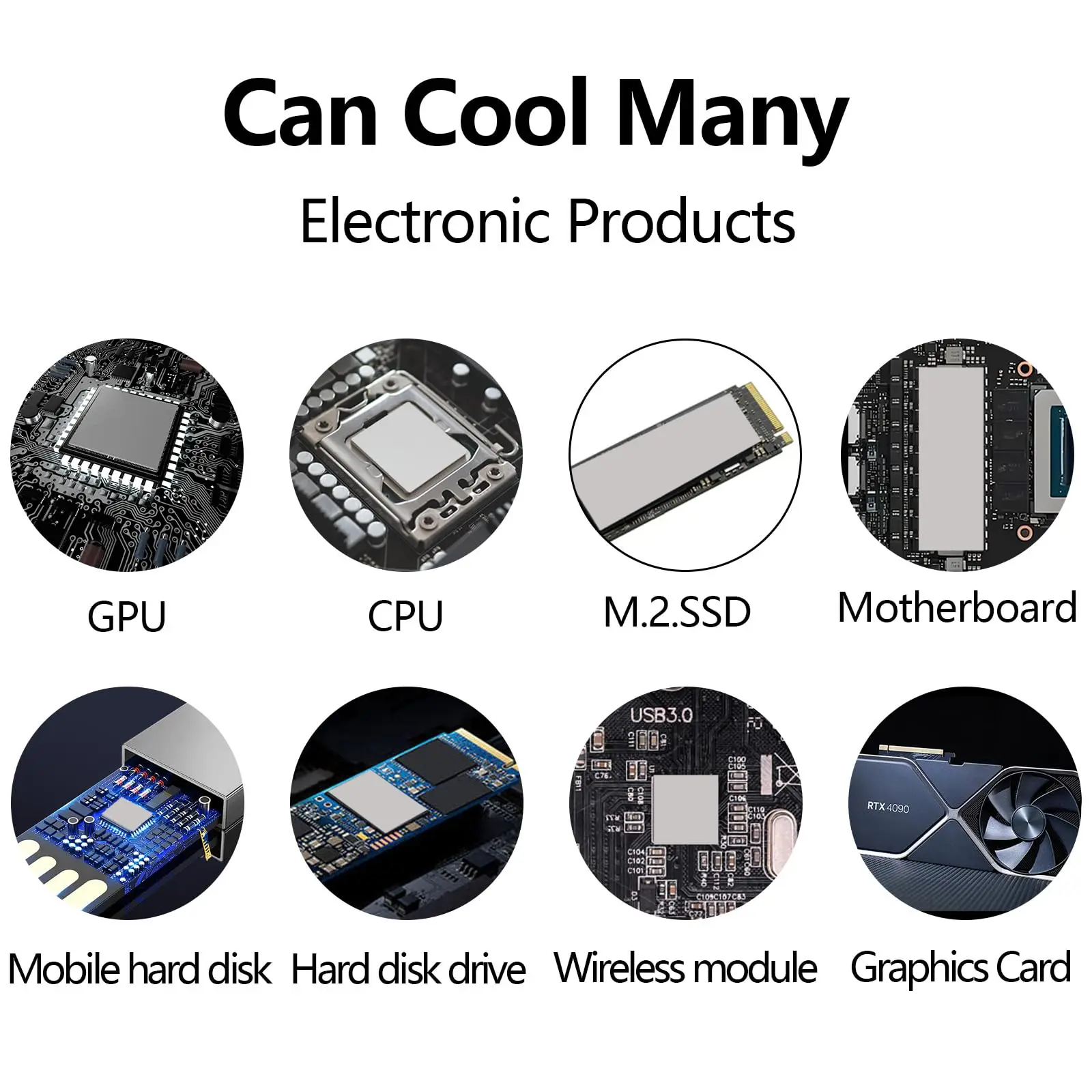 OEM 16/18/21W/M.K GPU CPU Heatsink Cooling Conductive Silicone Pad High Quality Original Authentic Thermal Pad
