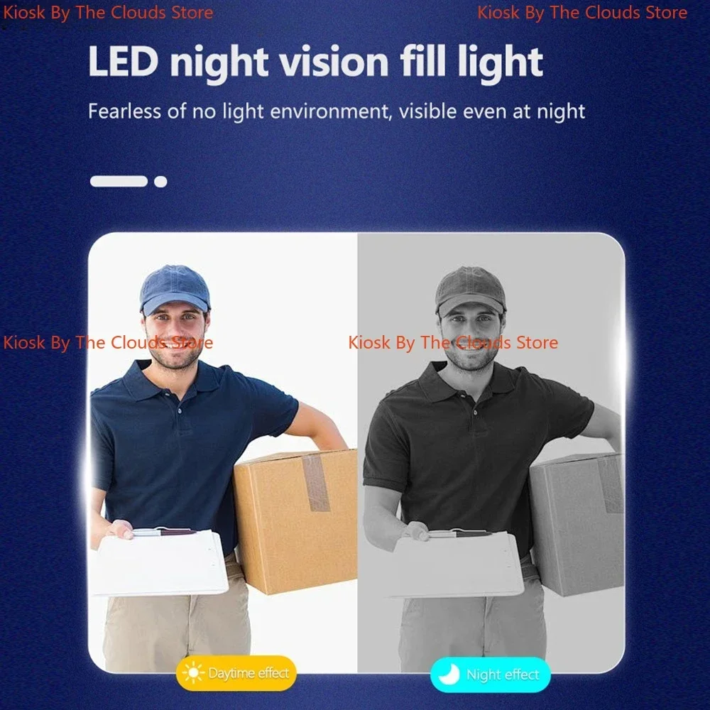 Sonnette vidéo intelligente sans fil de 4.3 pouces, écran IPS, Vision nocturne infrarouge, interphone bidirectionnel, caméra pour la sécurité de la maison
