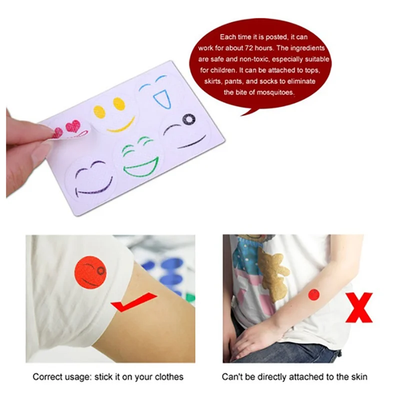 6 Chiếc/1 Gói Trẻ Em Người Lớn Đuổi Dán Muỗi Tự Nhiên Không Độc Hại Nguyên Chất Tinh Đi Du Lịch Cắm Trại Miếng Dán Máy Đuổi Côn Trùng Pest Reject
