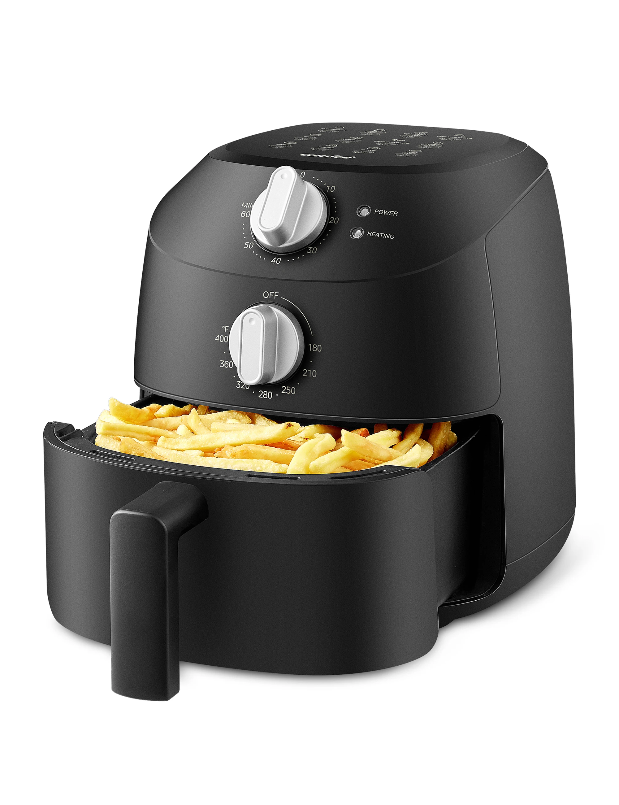 Midea Air Fryer Airfryer Friggitrice ad aria calda da 4 l, senza olio, 1500 W, 8 modalità di cottura preprogrammate, 35-200 °C, cottura, arrosto, grigliare, scongelare, allarme agitazione, timer da 60
