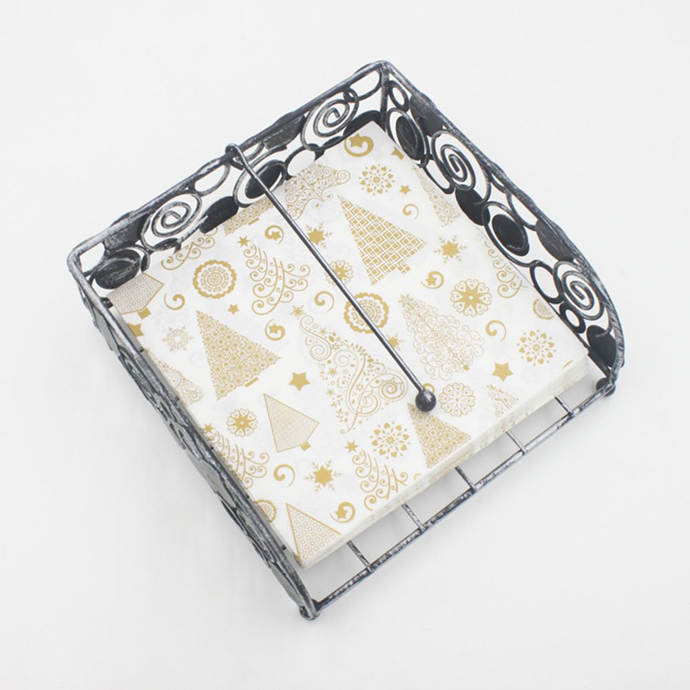 20 PCS Xmas Tree Decorations Christmas Paper Napkins Cocktail Party Printed Tissue