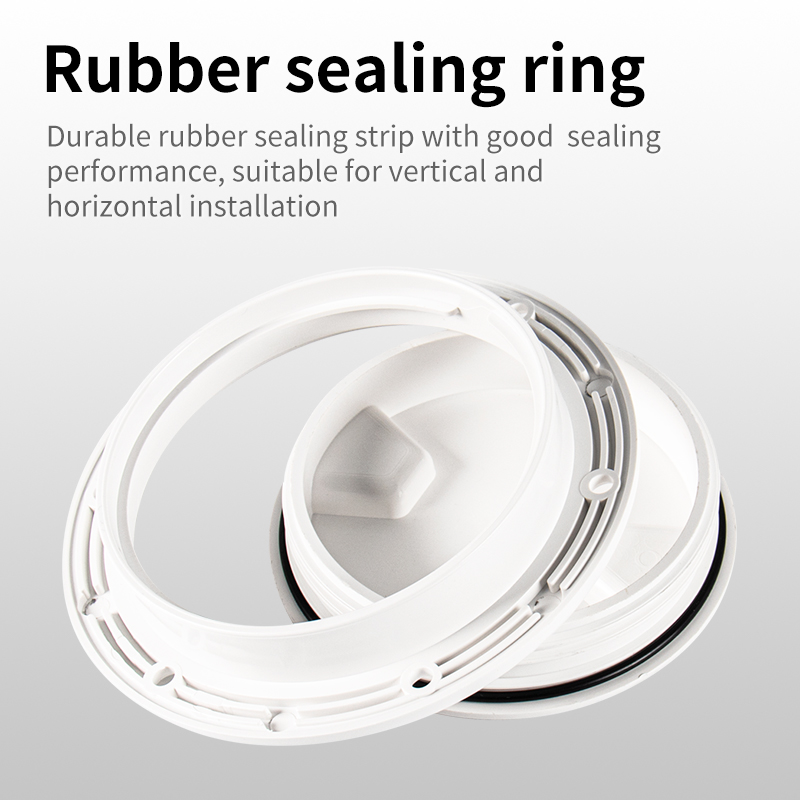 ラウンド検査トラクションデッキカバー、滑り止め、耐久性、カヤック、オーシャンヨット、アウトドアアクティビティ、4インチに適しています