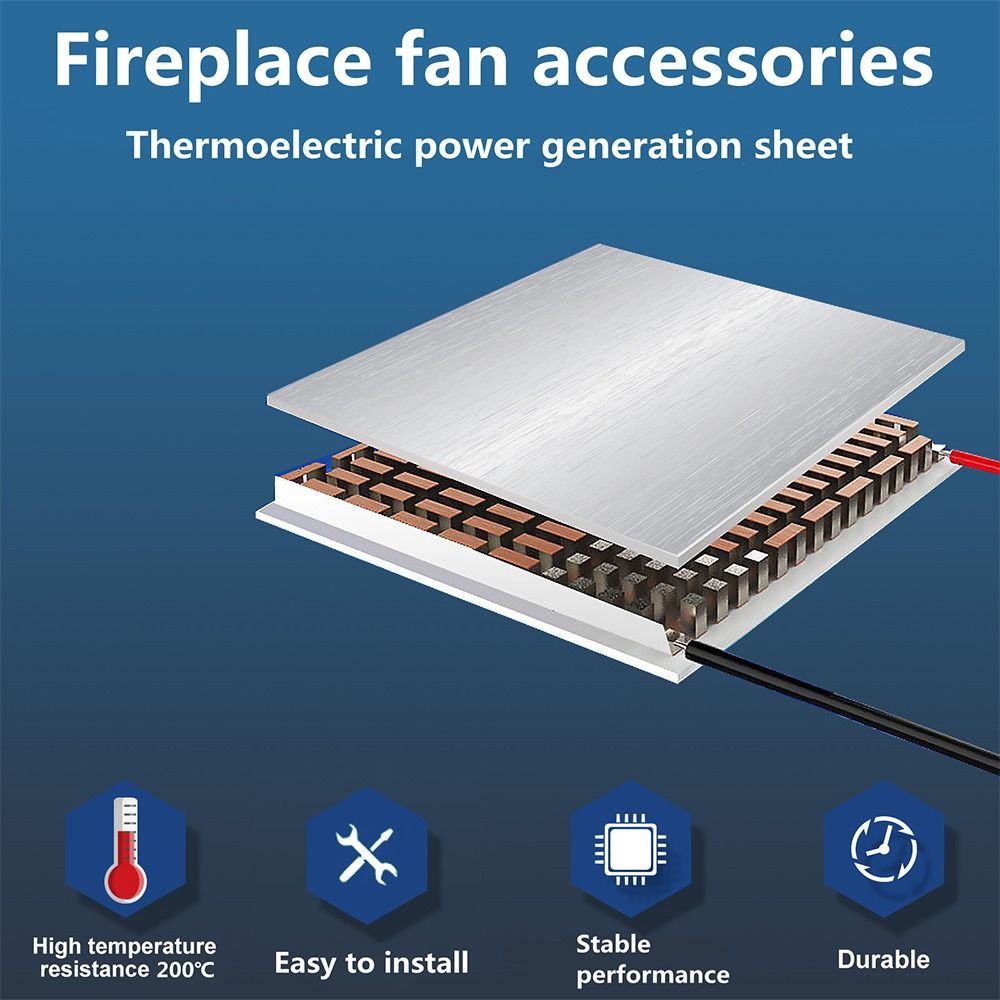 Fan Generator Blade High Temperature Resistance 227 ℃ Thermoelectric Generator Motor Set Universal Fireplace Fan Accessories