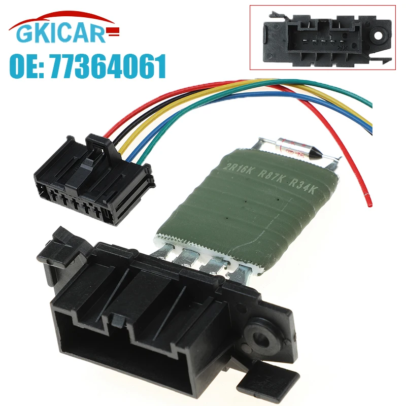 ODIDIO 77364061   Regulador de resistencia del módulo del Motor del ventilador del calentador para Vauxhall Fiat Citroen Peugeot Alfa Romeo Jumper Boxer Ducato