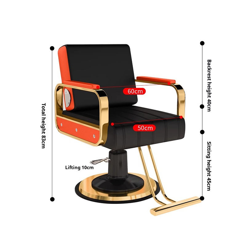 Accessori da barbiere Poltrona da barbiere Chaise Coiffure Sedia da salone di bellezza Attrezzatura ergonomica Sillon Para Mobili da salone da barbiere