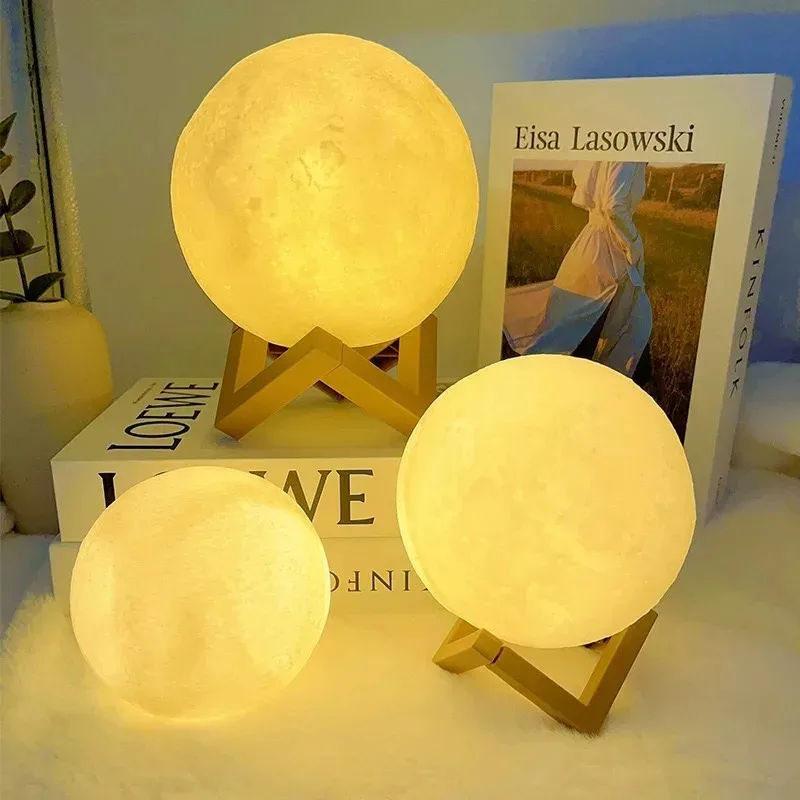 Dia das crianças pintado à mão luz da lua diy materiais pintados pacote jardim de infância atividades pai-filho planeta luz da noite