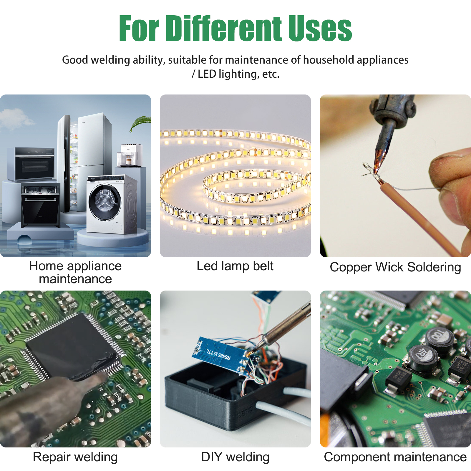 TANGHONG Lead-Free BGA Soldering Paste SMD Chip Mobile Phone Repair Welding Needle Cylinder Soldering Oil Flux 10cc