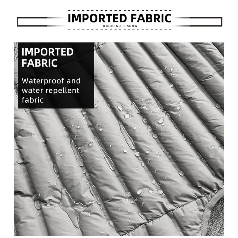 MGP Xuống Vest Trọng Lượng Nhẹ Ấm 90% Màu Trắng Ngỗng Xuống Liền Mạch Của Nam Giới Tank Top Tất Cả Các Trận Đấu Đứng Cổ Áo Áo Khoác