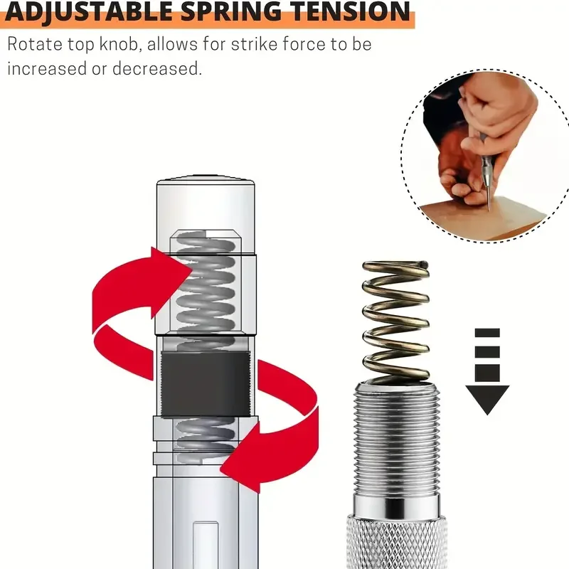 Auto Center Puncher Hole Marker Legno Metallo Acciaio Carico a molla Kerner Drill Locator Heavy Duty Punch Carpenteria Utensile manuale automatico