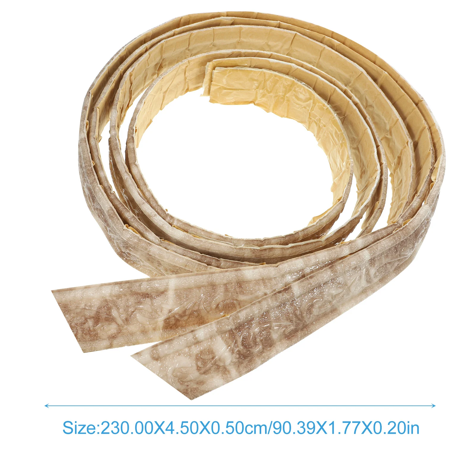 2pcs 2 Rolls 4.5Cm Self-Adhesive Wall Trim Molding Durable Flexible Peel Stick Corner Tile Cabinet Ceiling Decorative Border