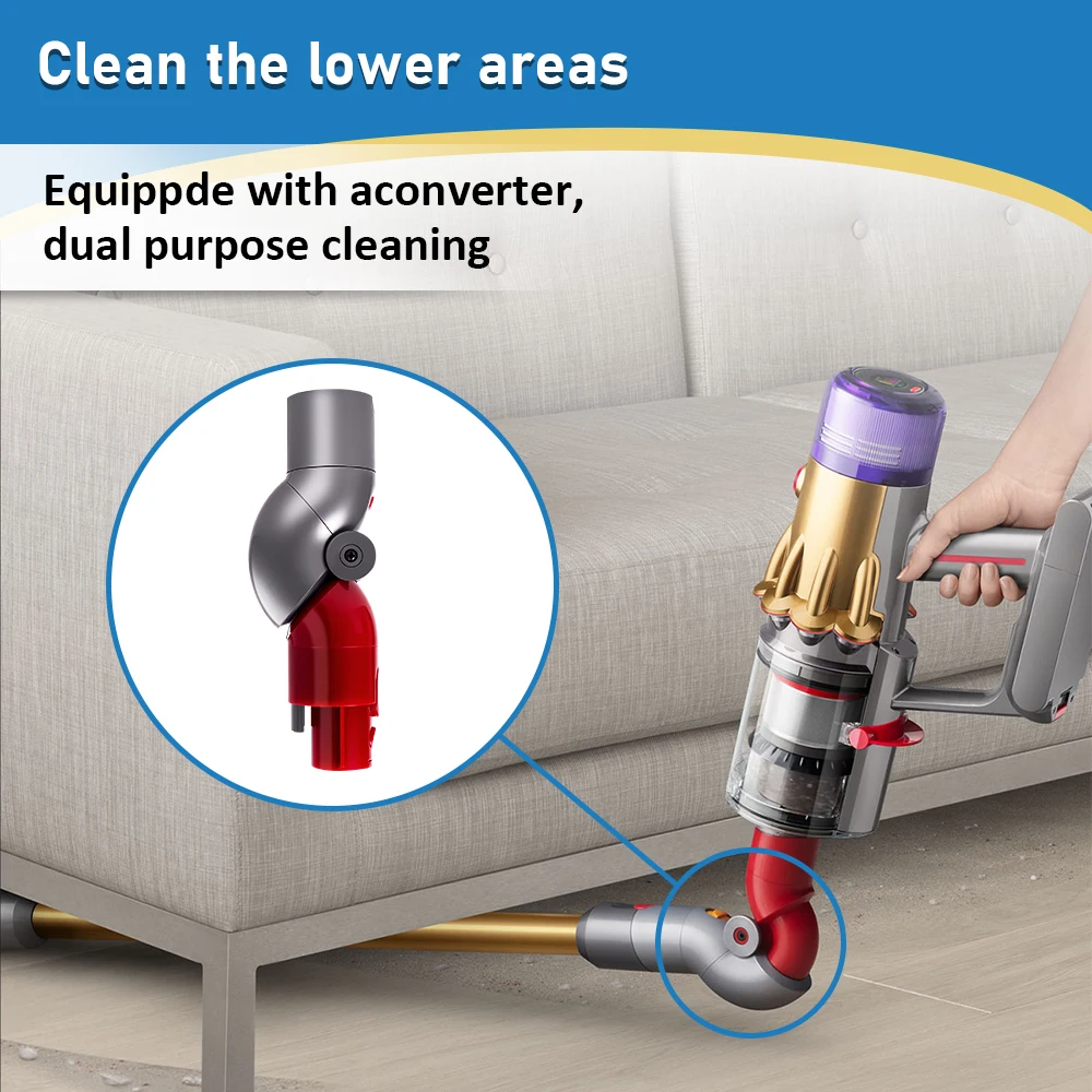 QUICK RELEASE อะแดปเตอร์ด้านล่างด้านบนสําหรับ Dyson V7 V8 V10 V11 V15 เครื่องดูดฝุ่น LOW REACH ADAPTER อะไหล่อุปกรณ์เสริม
