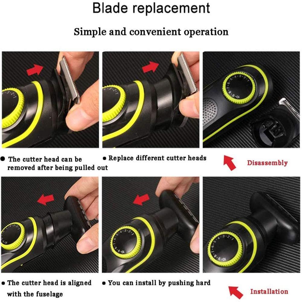 Kemei 696 elektryczna maszynka do strzyżenia włosów wielofunkcyjny trymer dla mężczyzn golarka elektryczna dla mężczyzn maszynka do nosa 5 w 1 profesjonalny trymer