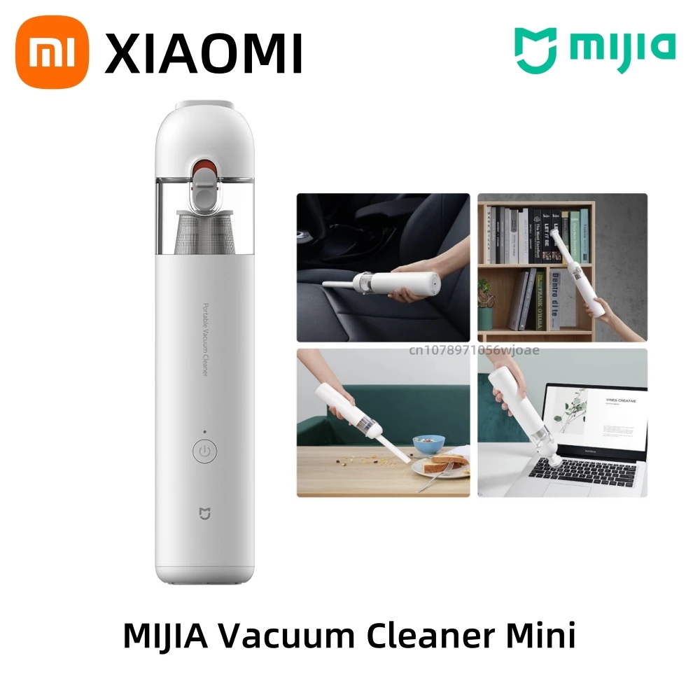 Aspiradora inalámbrica de mano XIAOMI MIJIA, succión de 13KPa, para aspiradora portátil inalámbrica de coche doméstico, duración máxima de la batería de 30min