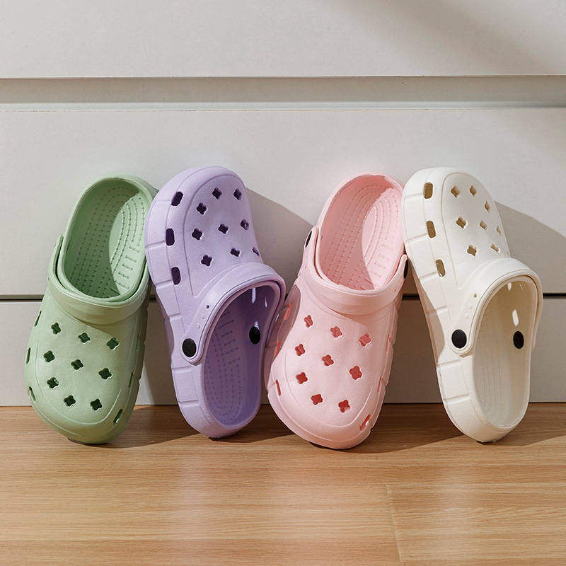 ผู้หญิงรองเท้าแตะกันน้ําฤดูร้อนกลางแจ้งผู้หญิงสไลด์ EVA Soft Sole รองเท้าในร่มรองเท้าแตะสีทึบรองเท้า