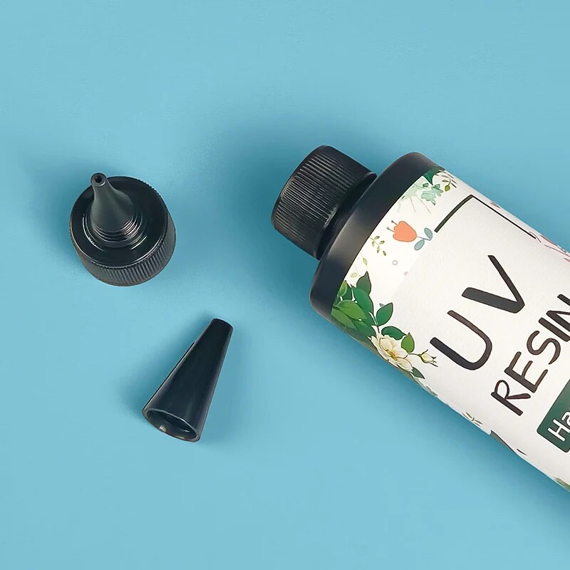 UV レジン 100 グラム UV ライトクリスタルクリアハードタイプ UV 接着剤紫外線硬化高硬度エポキシ樹脂 DIY ジュエリー作成用