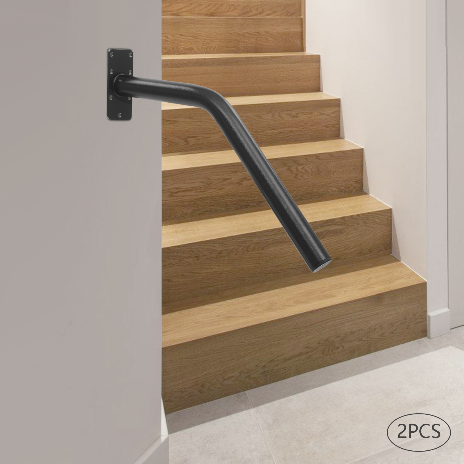 2 Stück Treppenhandläufe, korrosionsbeständige Treppenhandläufe, einfach zu verwendende Handläufe für Treppen/Terraces im Innen- und Außenbereich