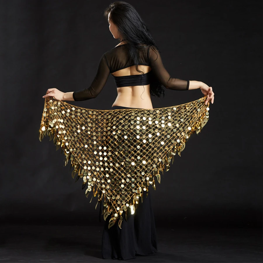 Meerjungfrau-Pailletten-Bauch, orientalischer orientalischer Tanz, Gürtel, Kostüme für Damen, Bauchtanz, Hüfttuch, Schal, Tanzen, indische Taillenketten