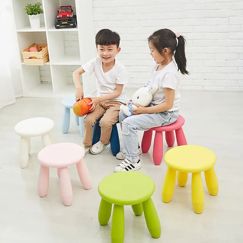 Tròn Trẻ Em Phân Cho Bé Mẫu Giáo Học Phân Làm Dày Nhựa Ghế Chơi Game Có Thể Tháo Rời, Tải Trọng 100Kg, dành Cho Trẻ Em Người Lớn
