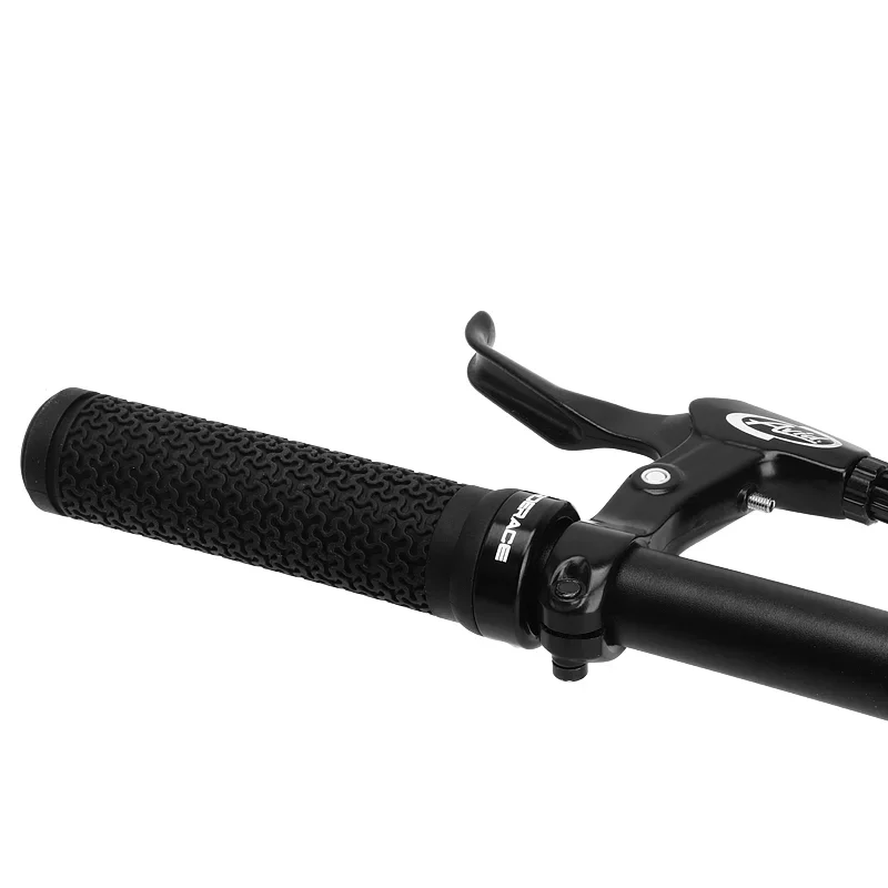 Riderace bicycle handle bar grips MTB mountain bike soft single-sided locking handlebar cover plug rubber non-slip cycling grip
