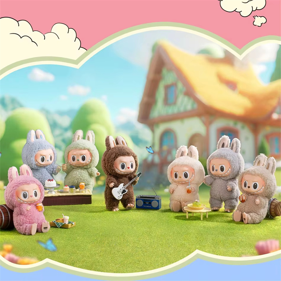 ポップマート Labubu エキサイティングなブラインドボックスアクションアニメフィギュア 17 センチメートルかわいい神秘的なボックスおもちゃ Pvc 人形や趣味の装飾品キッズギフト