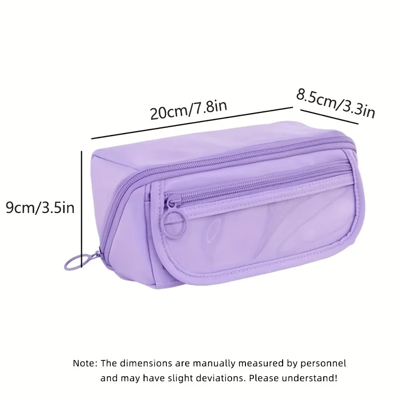 Large Capacity Pencil Case - Durable, versatile tabletop storage box for boys and girls, portable study and work stationery box