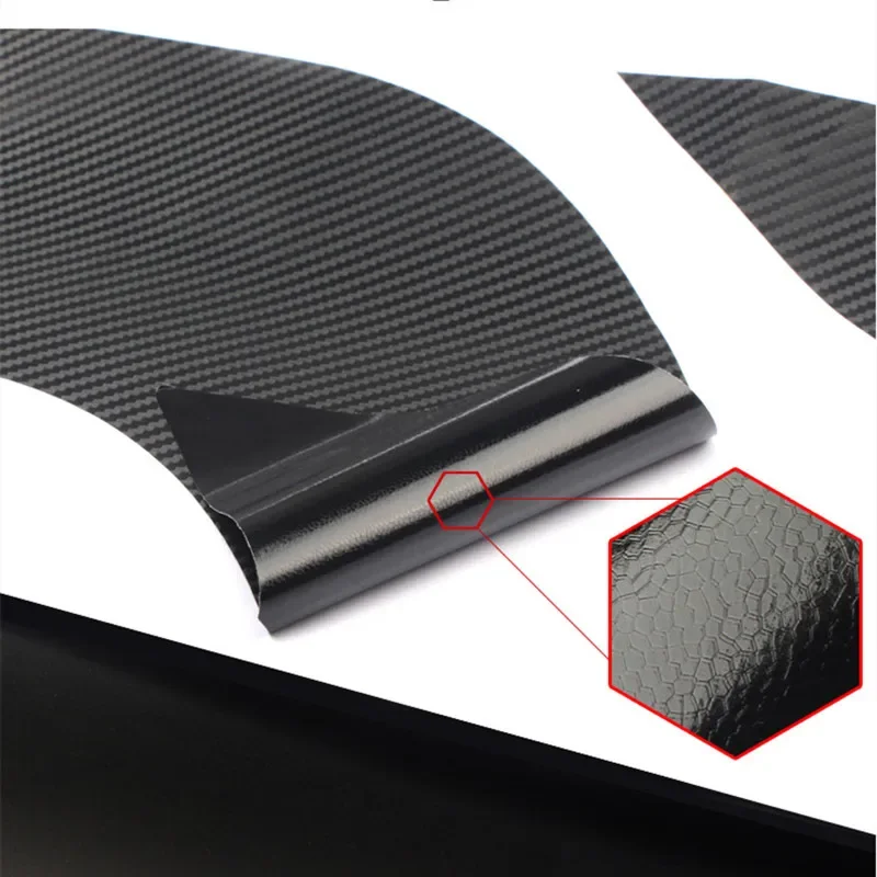 4 pz/set modanature per lo Styling dell'auto adesivo per portiera dell'auto copertura resistente ai graffi in fibra di carbonio parti della pellicola di protezione della maniglia automatica