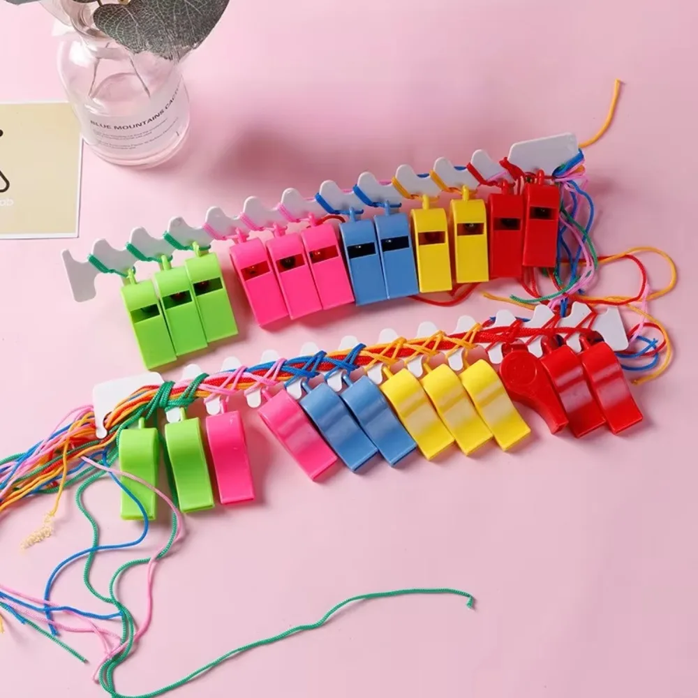 1pc Referee Training Party Bag Filler with Lanyard Sports Whistle for Children Students Assorted Color School Football