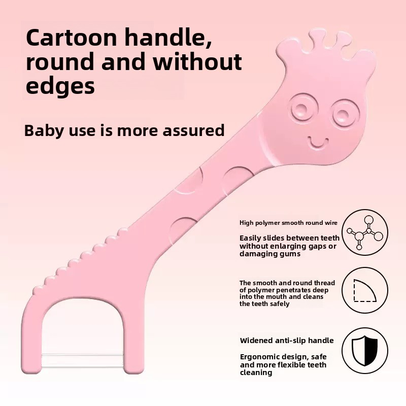 Childrens Dental Floss Barrel Colored Floss For Children Cure Dent Teeth Cleaning Orthodontic Interdental Pick