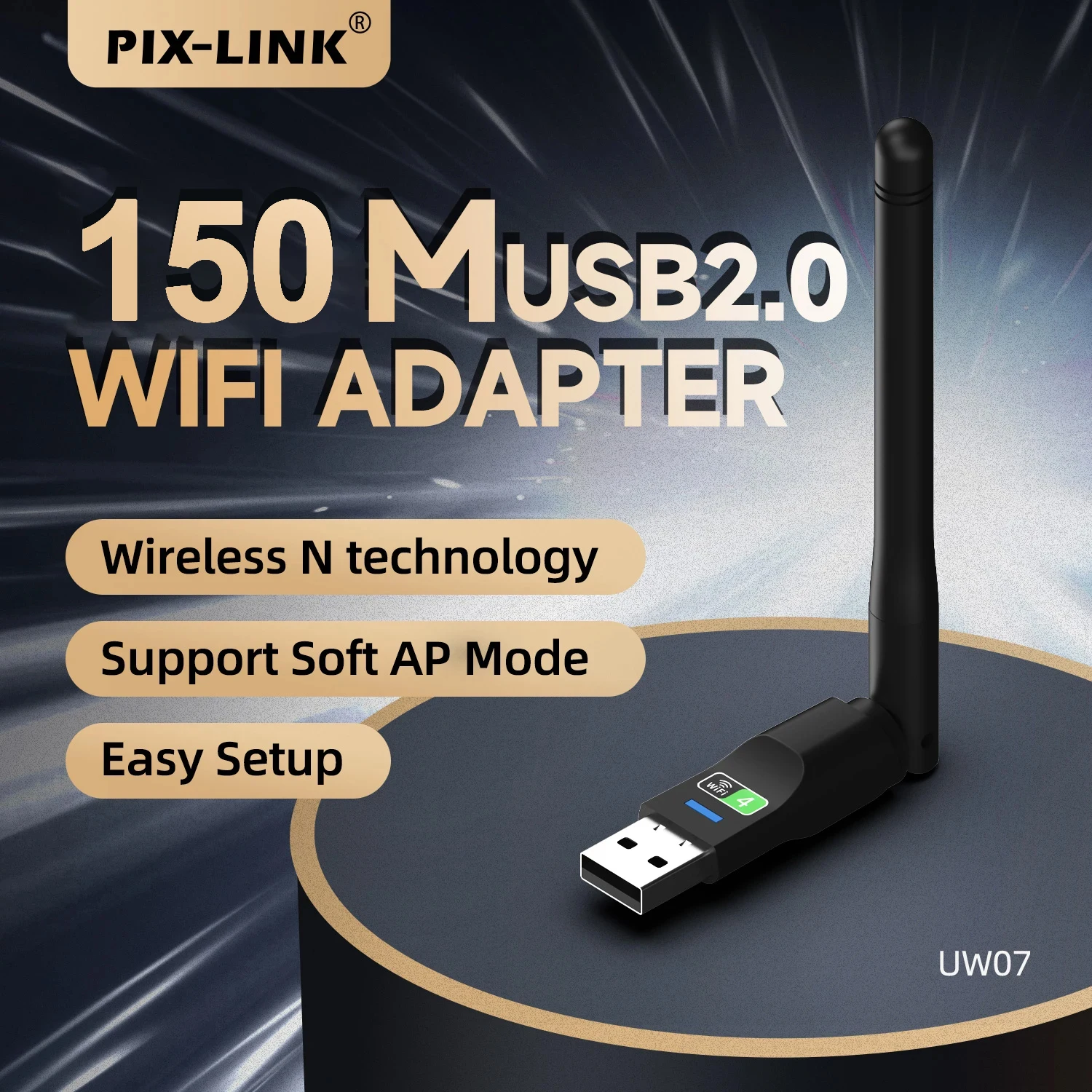 Drahtlose Netzwerkkarte MT7601 USB WiFi Wireless Sender Set Top Box IPTV Wireless Receiver Wifi Antenne für Desktop-Laptops
