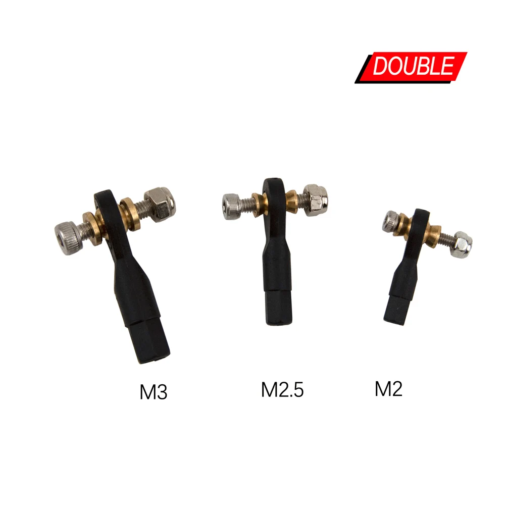 10 Chiếc M2 M2.5 M3 Nylon Kim Loại Bi Liên Kết Với Ốc Vít Lắp Ráp Bộ Cần Cấp Cho RC Mô Hình Máy Bay đồ Chơi Xe Tải Xe Tải Lỗi Phần