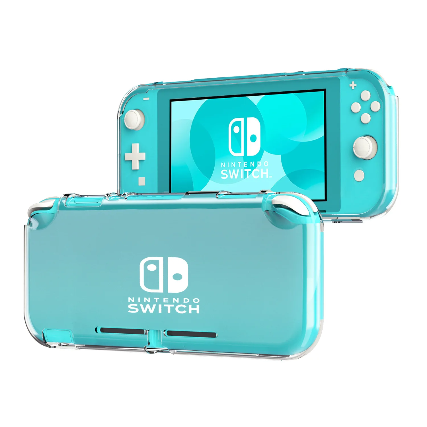 Capa transparente para switch lite, capa protetora para console de jogos nintendo switch lite