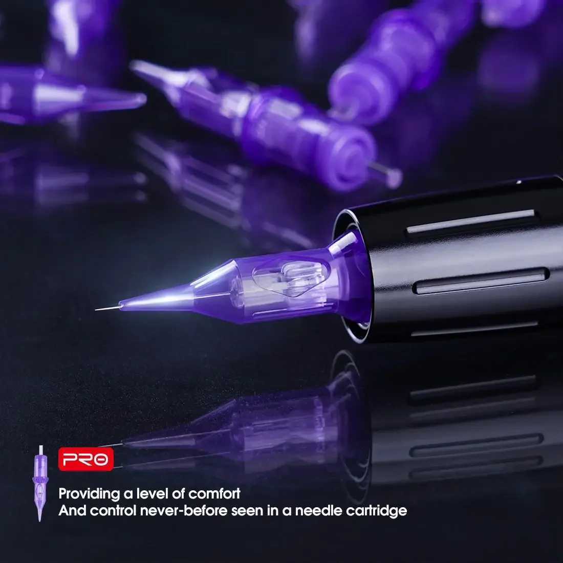 Dragonhawk PRO Hình Xăm Thường Trực Trang Điểm Kim Hộp Mực SMP 1RL 3RL Vòng Lót Hình Xăm Cung Cấp 0.18Mm/0.20Mm/0.25Mm