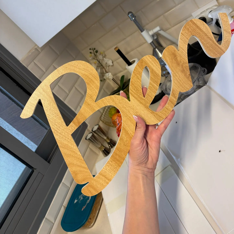 Деревянный знак с именем, индивидуальный знак с именем, персонализированный декор для детской комнаты, настенный декор, знак с именем для детской комнаты