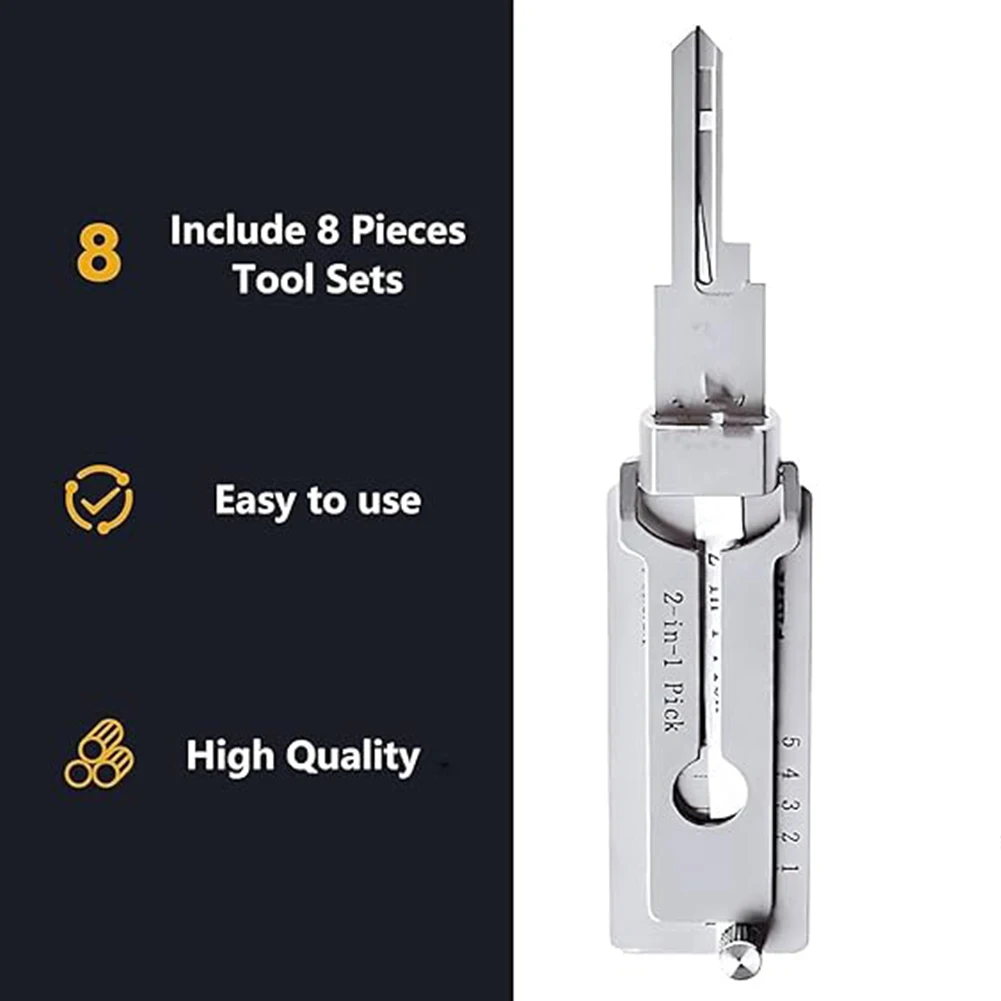 SS001 Key ถอดรหัสตะขอเครื่องมือรถกระบะเครื่องมือสแตนเลสเครื่องมือความแม่นยํา O-ring Pickup Kit การบํารุงรักษาชุดซ่อม ﻿