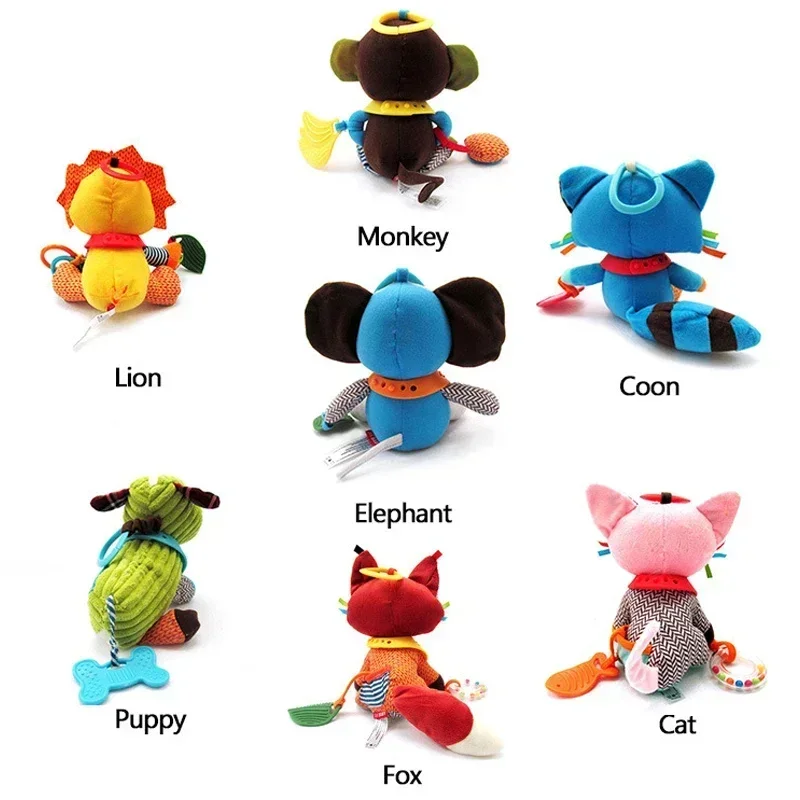 0-6 mois animaux mignons bébé jouets en peluche hochet jouets poussette suspendus animaux lit Mobile infantile pour bébé jouets