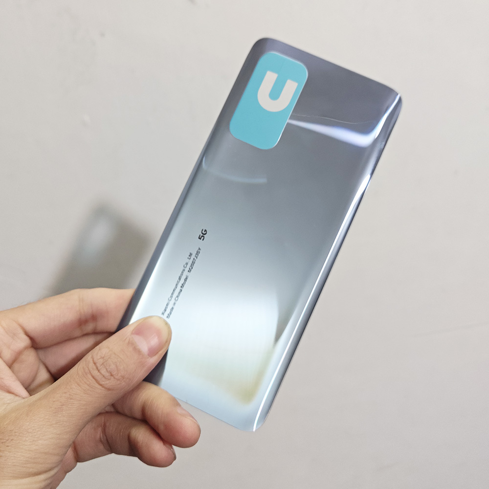 Cubierta trasera de cristal para Xiaomi Mi 10T Pro 5G, cubierta de batería, carcasa trasera, funda de puerta trasera, piezas de repuesto Mi10T + adhesivo