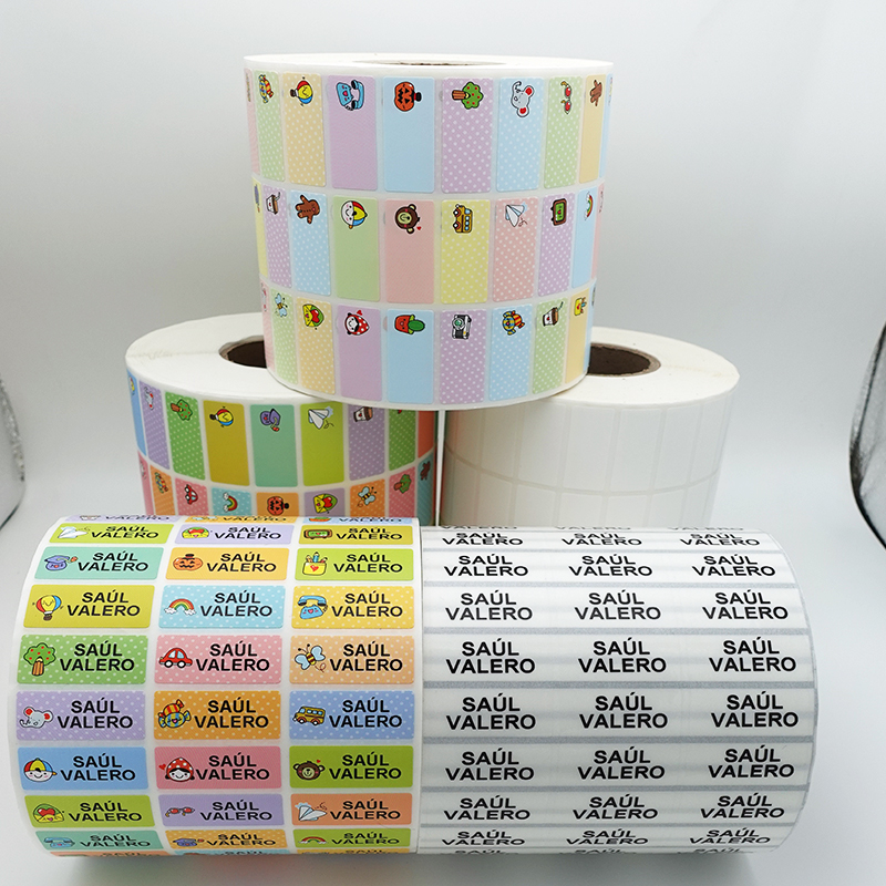 120 pçs etiqueta de nome personalizado à prova dwaterproof água kawaii adesivos decalques etiqueta de nome personalizado para crianças escola papelaria garrafa adesivo