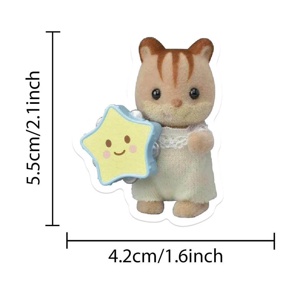 10/30/55pcs Kawaii Calico Critters สติกเกอร์สําหรับแล็ปท็อปสมุดภาพกันน้ําการ์ตูน Graffiti Decals เด็กน่ารักสติกเกอร์ของเล่นตกแต่ง