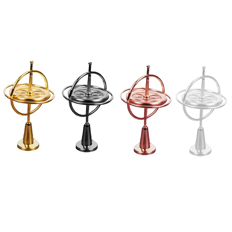Self-Balancing Gyroscope Anti-GRAVITY Decompression ของเล่นเพื่อการศึกษาหกรุ่นที่มีสีสัน Finger Gyroscope ของขวัญเด็ก T7X2