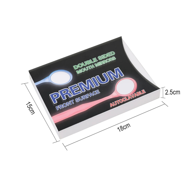 10 pçs/caixa dental boca única/dupla espelhos autoclaváveis premium exame refletor espelho oral clareamento dos dentes