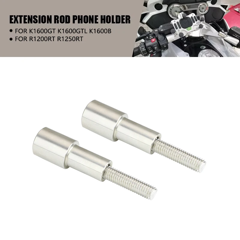 Para BMW K1600GT K1600GTL K1600B R1200RT R1250RT 2014-2023 2022 soporte para teléfono móvil varilla de extensión soporte de navegación