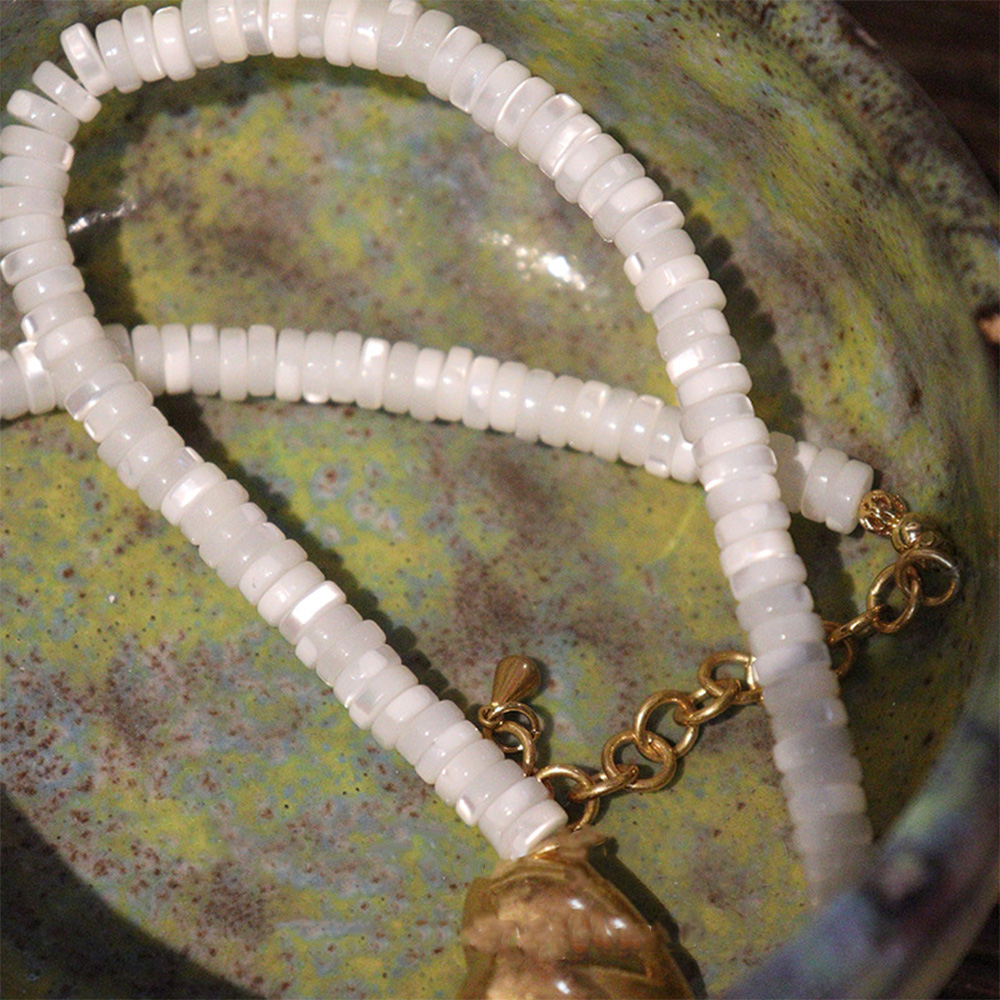 Vintage artesanal Beading coração pingente colares para mulheres e meninas, moda jóias acessórios