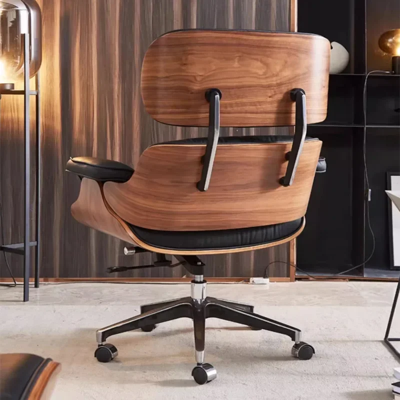 Silla de oficina con diseño de ruedas silenciosas, Soporte Lumbar para la espalda, trabajo moderno, cómoda