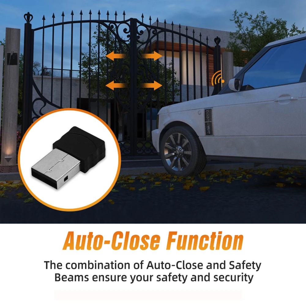 Receptor de apertura de puerta de garaje, receptor de sistema de automatización de control de acceso para el hogar, dispositivo de apertura de puerto USB con conexión Bluetooth 2,4G