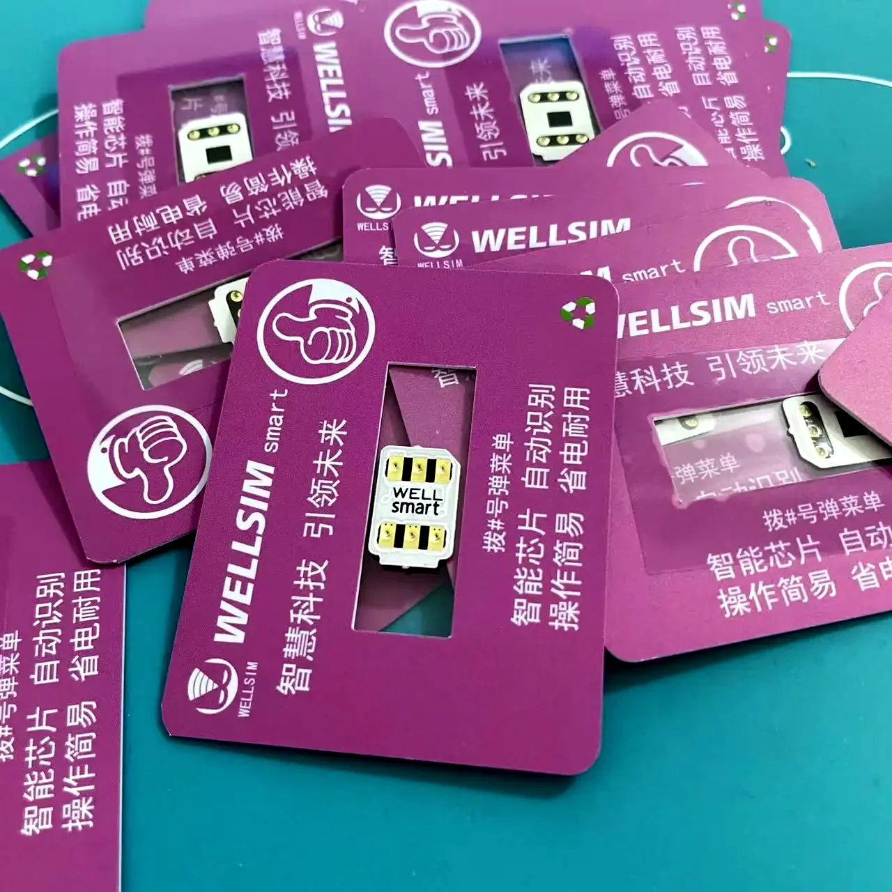 wellsim smart z QPE dla IP6 do 16 Promax Energooszczędne naklejki na karty inteligentne WELLSIM